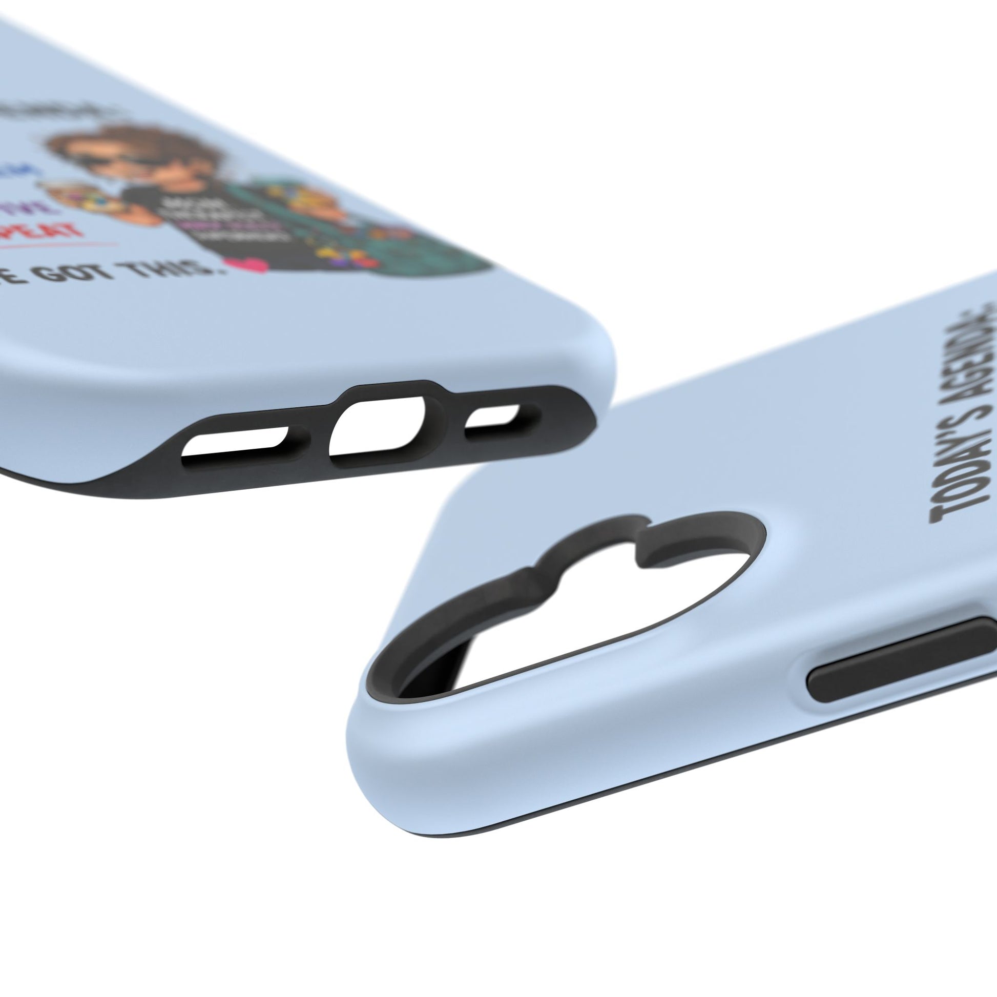 Nurse Mom Magnetic Impact-Resistant Phone Case — "Today's Agenda" Cute ER/Healthcare Gift - Geo Rocks The 'Tism