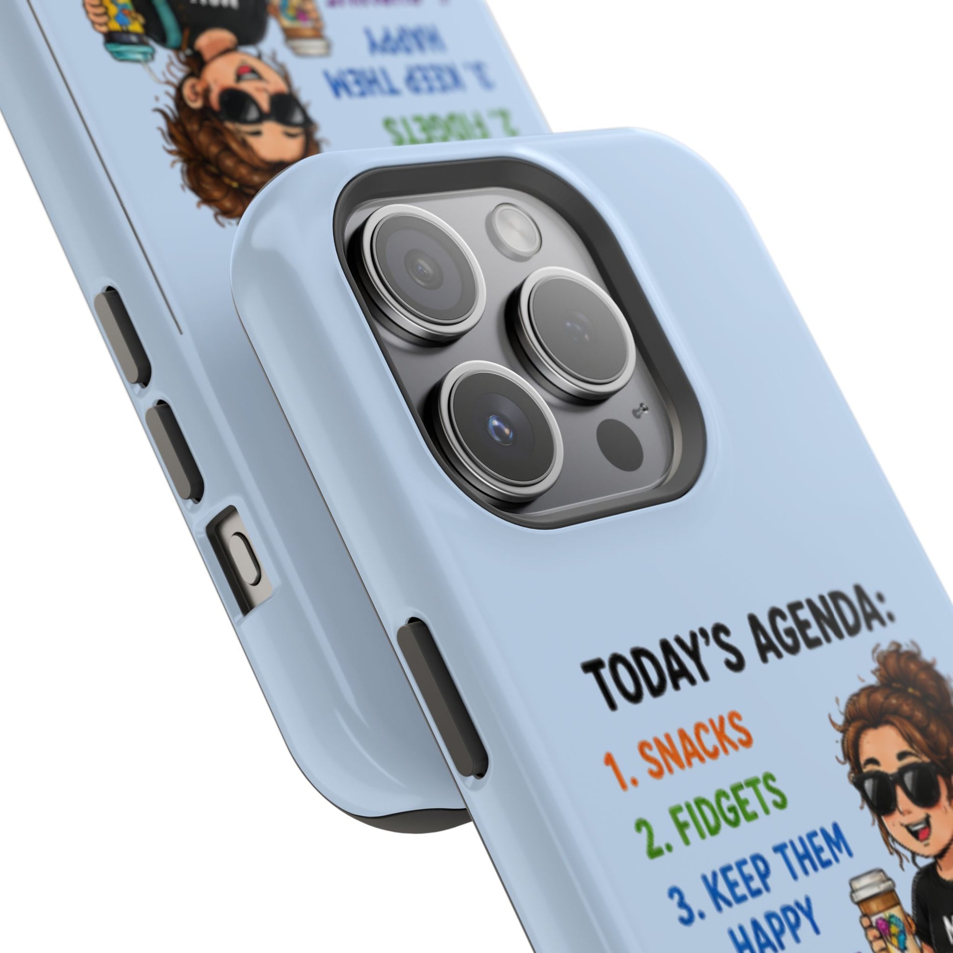 Nurse Mom Magnetic Impact-Resistant Phone Case — "Today's Agenda" Cute ER/Healthcare Gift - Geo Rocks The 'Tism