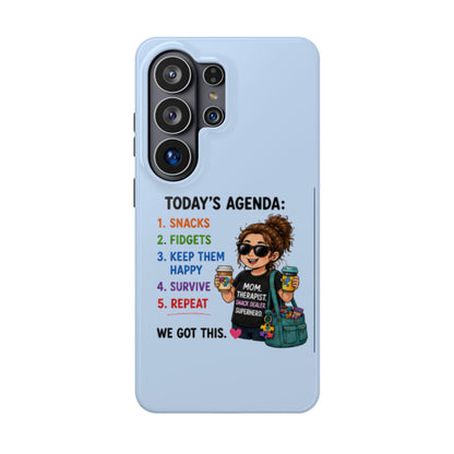 Nurse Mom Magnetic Impact-Resistant Phone Case — "Today's Agenda" Cute ER/Healthcare Gift - Geo Rocks The 'Tism