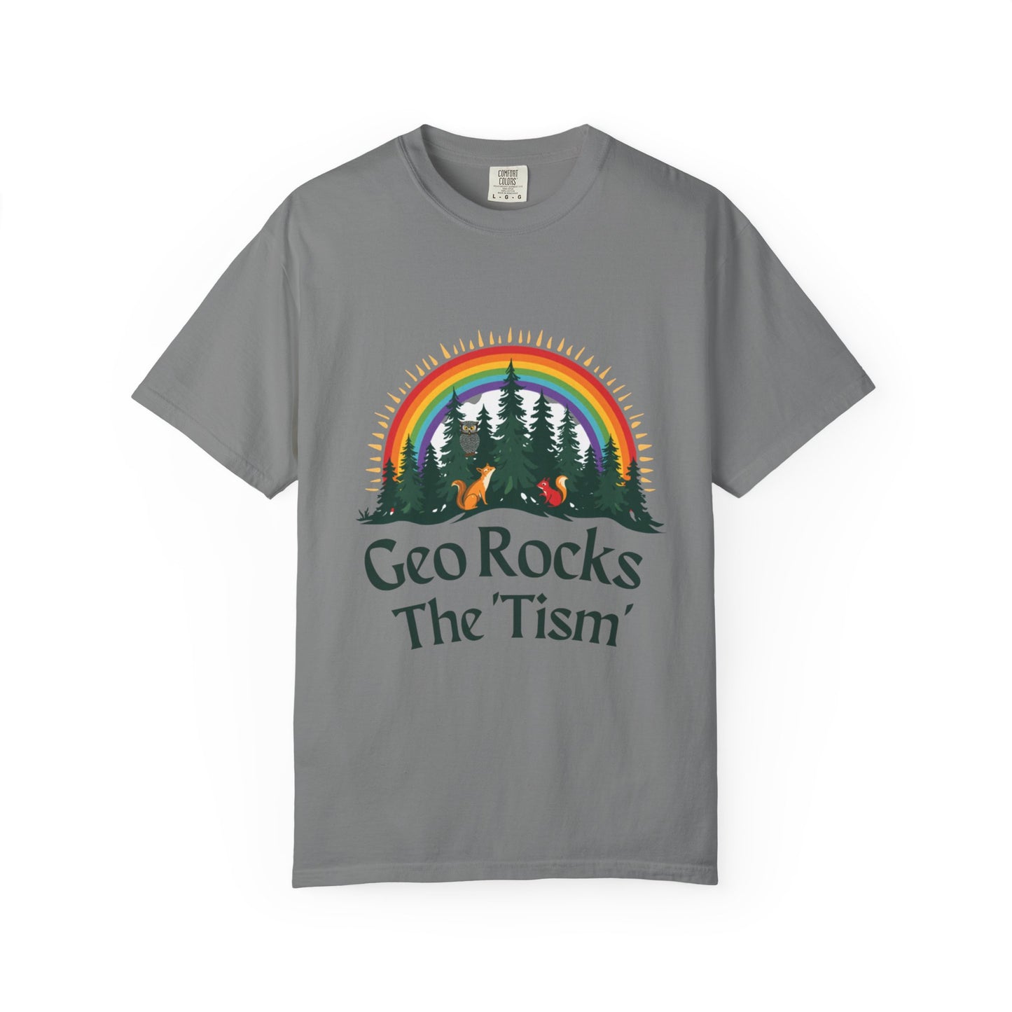Geo Rocks The 'Tism Unisex Garment-Dyed T-shirt