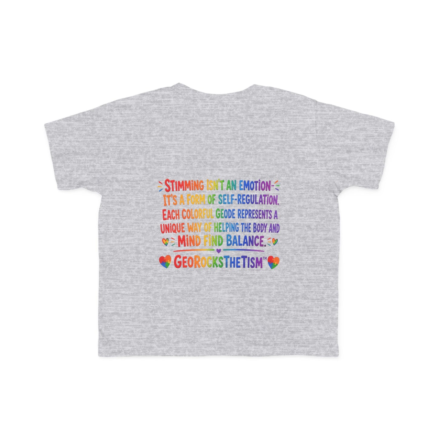 “Covers Eyes Sometimes” Stimming Geode Autism Self Sensory Regulation Toddler Tee