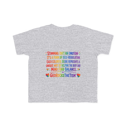 “Covers Eyes Sometimes” Stimming Geode Autism Self Sensory Regulation Toddler Tee