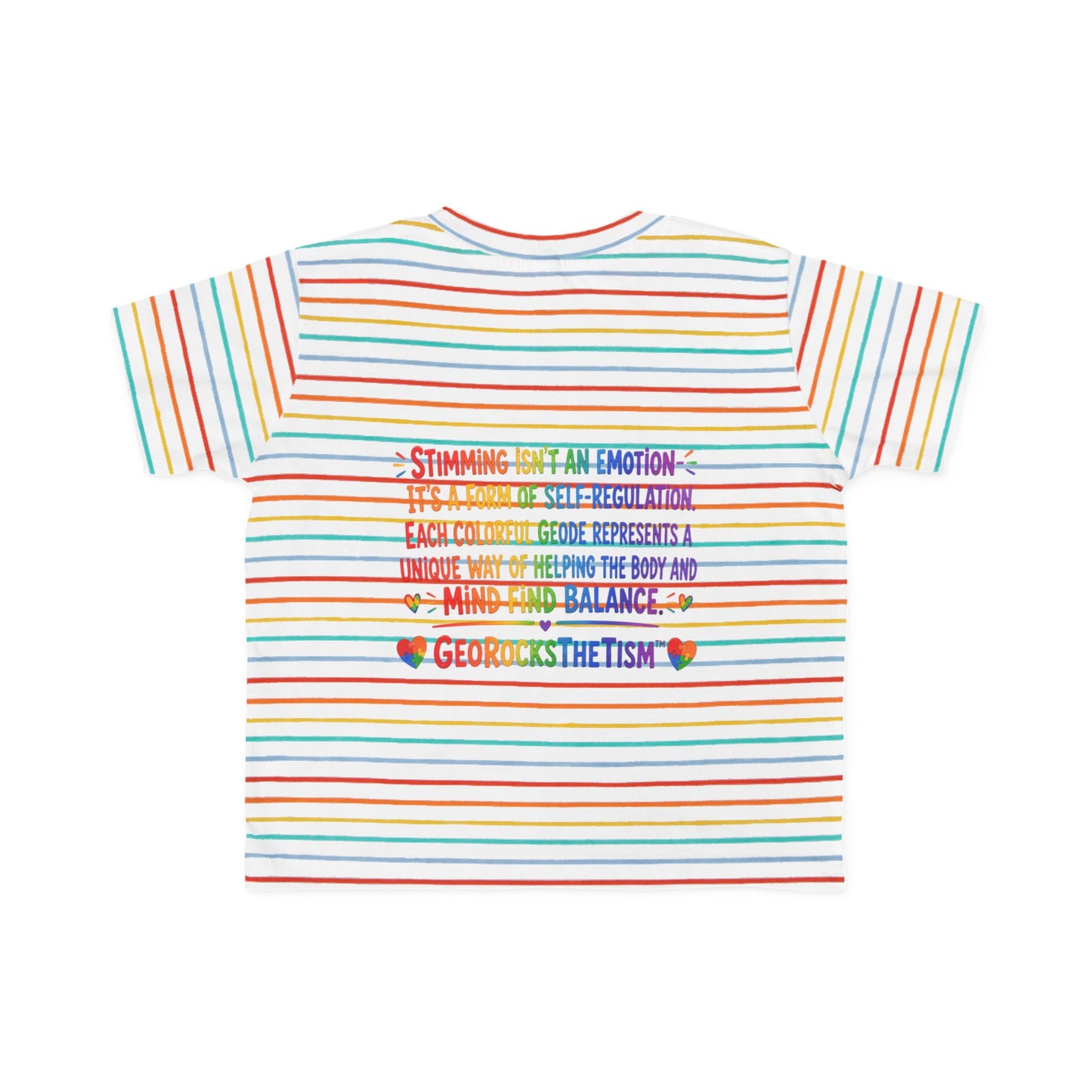 “Covers Eyes Sometimes” Stimming Geode Autism Self Sensory Regulation Toddler Tee