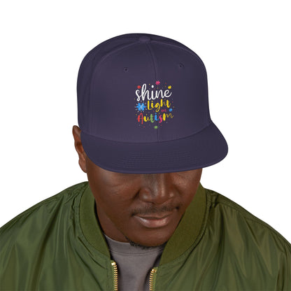 Shine Light Autism Colorful Snapback