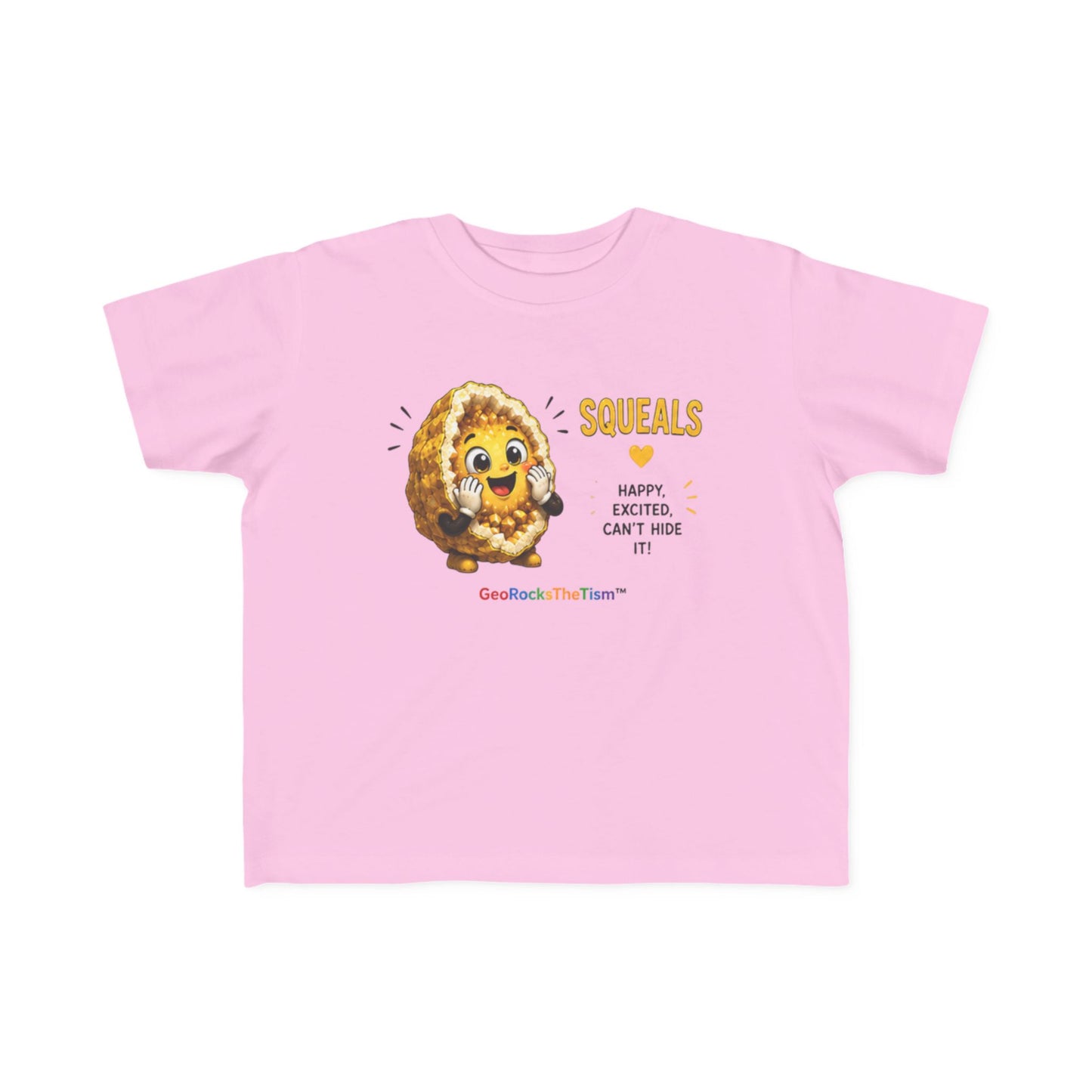 "Squeals" Stimming Geode Autism Self Sensory Regulation Toddler Tee