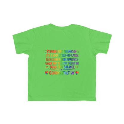 “Loves Soft Things” Stimming Geode Autism Self Sensory Regulation Toddler Tee