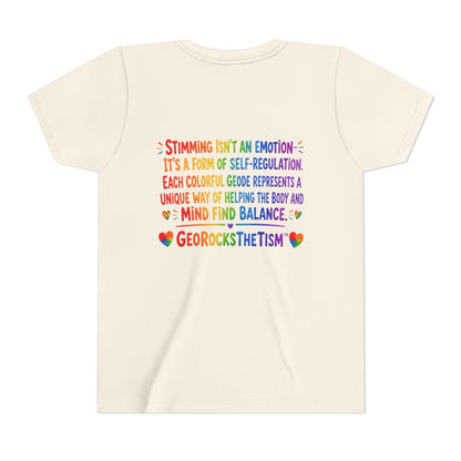 "Spins" Stimming Geode -Autism Self Sensory Regulation Youth Tee