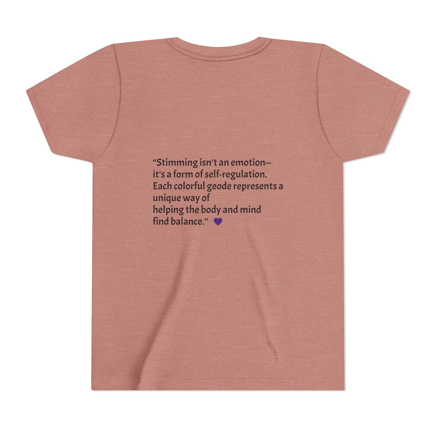 “GEO Flaps with Sticks!” Stimming Geode -Autism Self Sensory Regulation Youth Tee