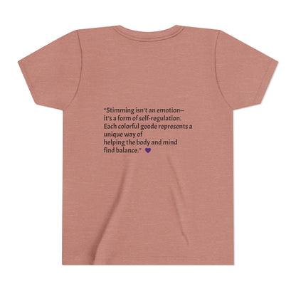 “GEO Flaps with Sticks!” Stimming Geode -Autism Self Sensory Regulation Youth Tee