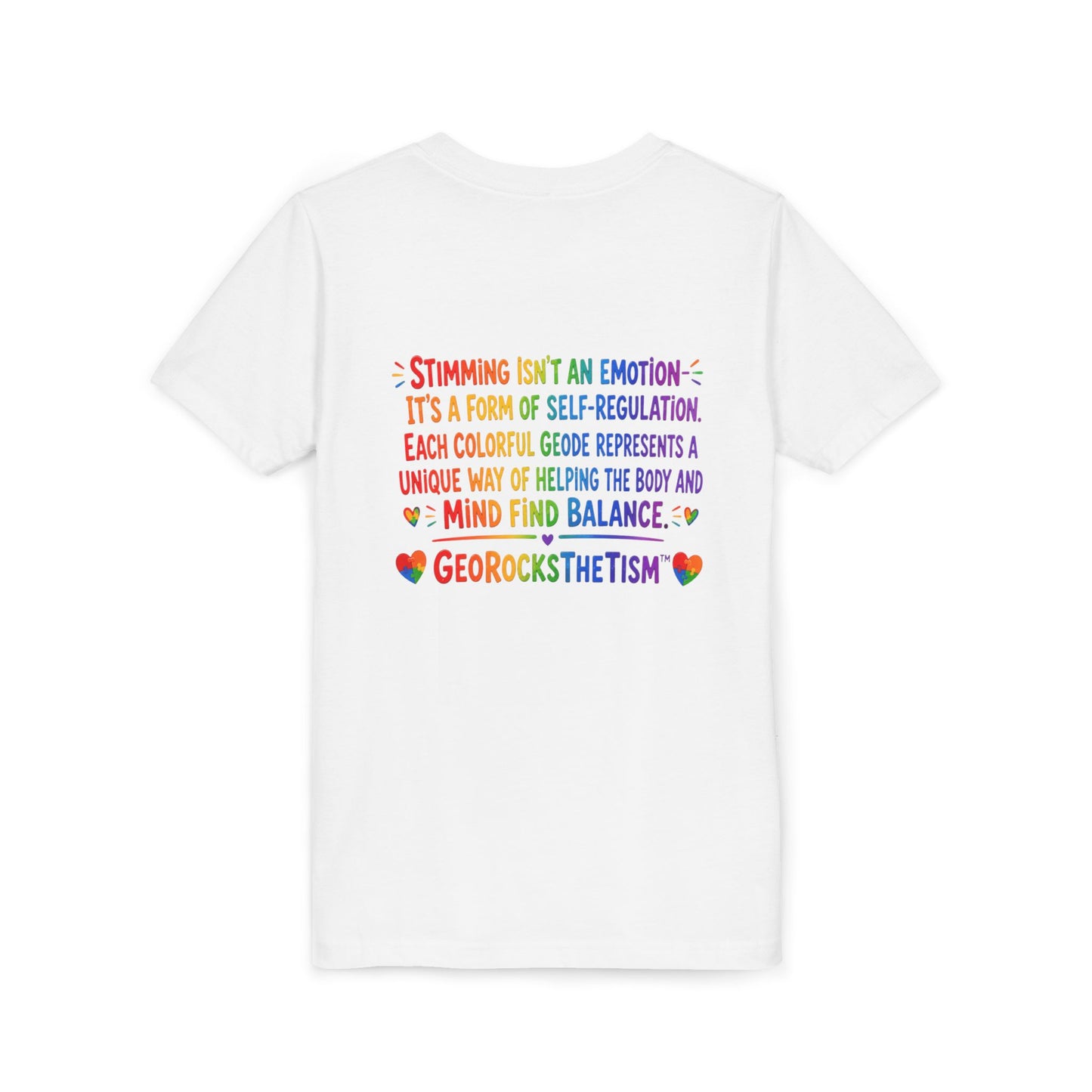 "Music Lover" Stimming Geode-Autism Self Sensory Regulation Youth Tee
