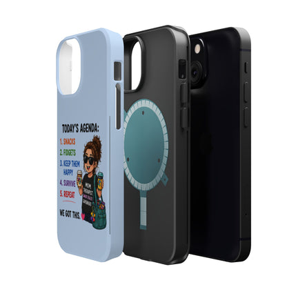 Nurse Mom Magnetic Impact-Resistant Phone Case — "Today's Agenda" Cute ER/Healthcare Gift - Geo Rocks The 'Tism