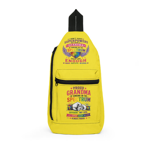 Proud Grandma of the Spectrum Sling Bag — Autism Awareness Crossbody