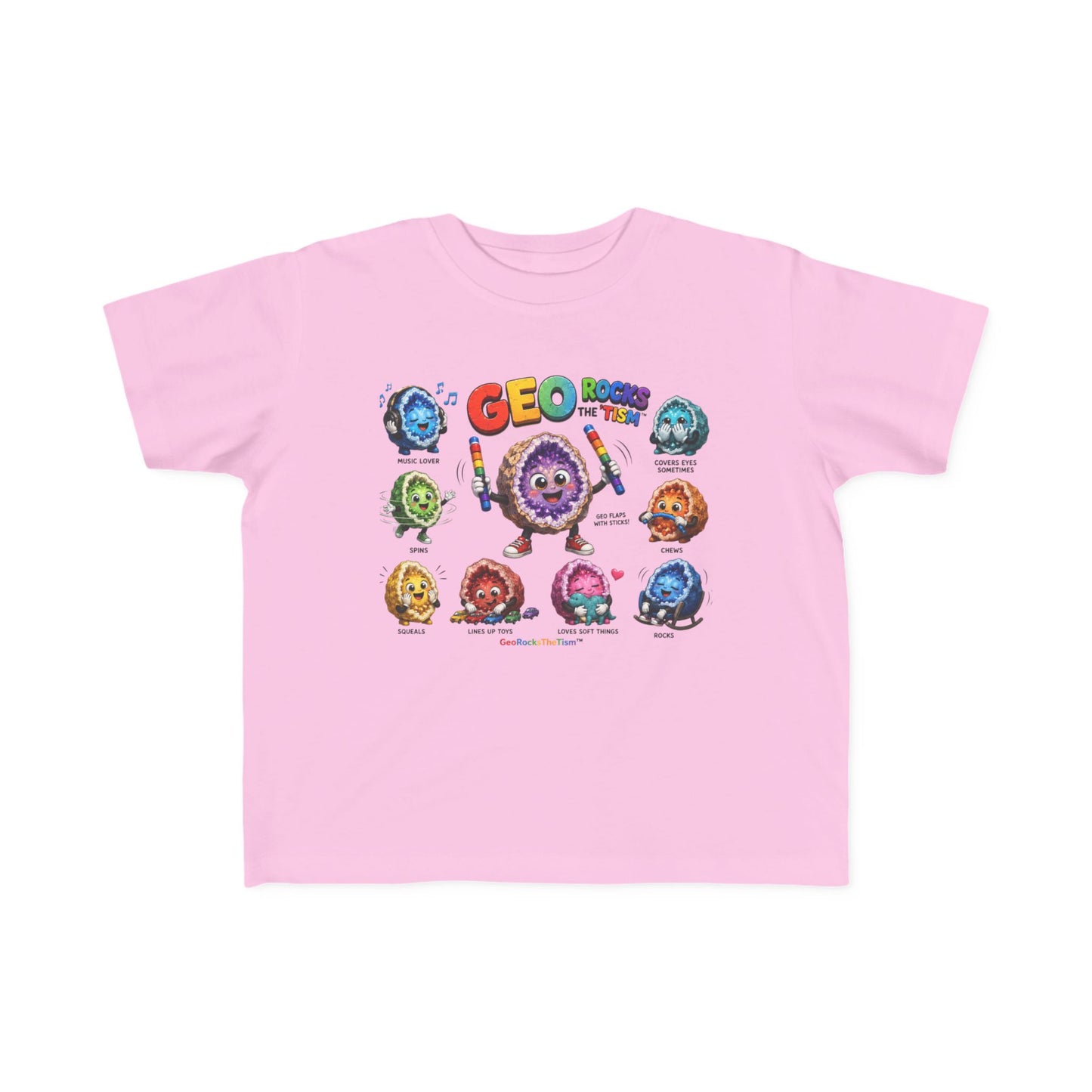Educational Stimming Geode -Autism Self Sensory Regulation Toddler Tee