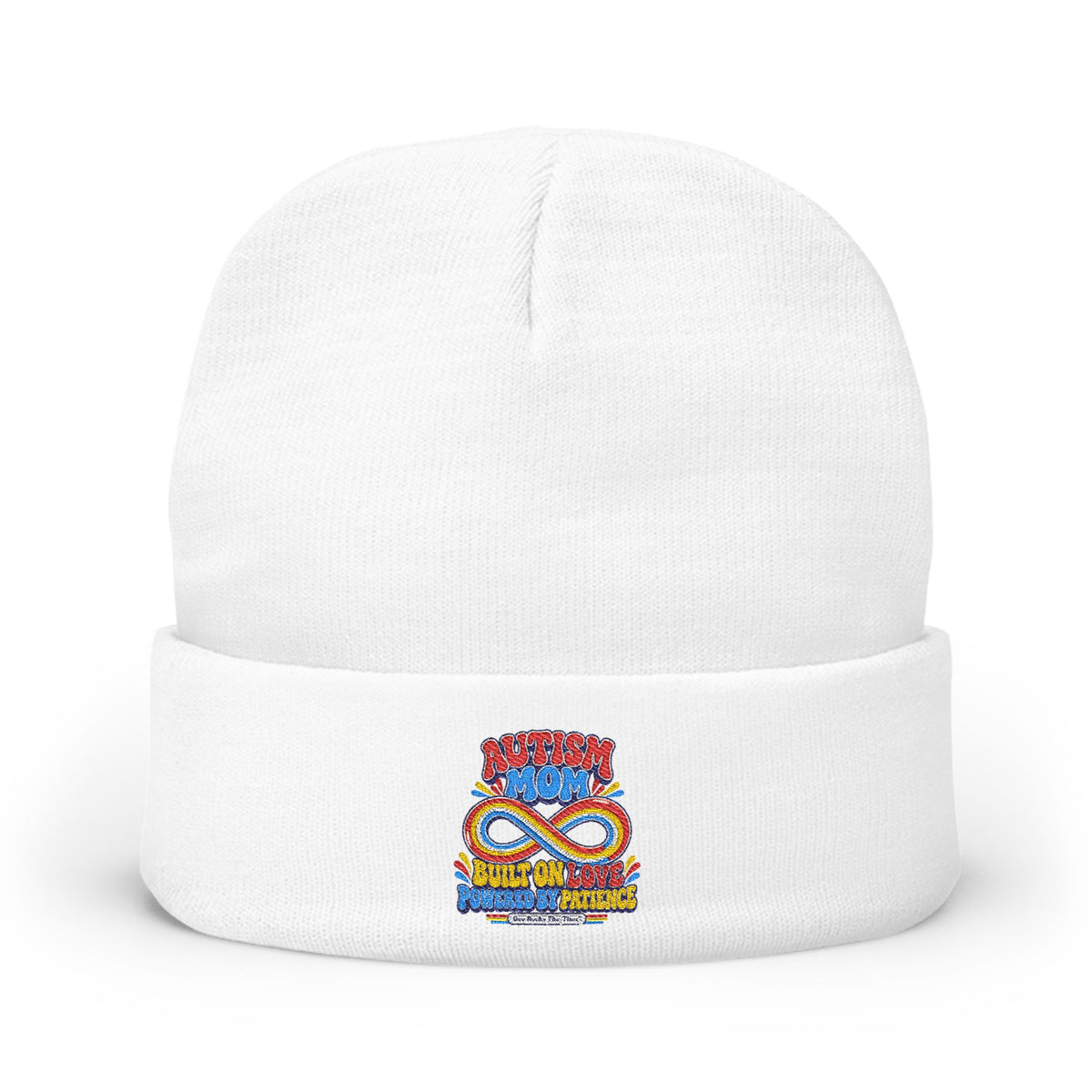 Autism Mom Embroidered Infinity Knit Beanie