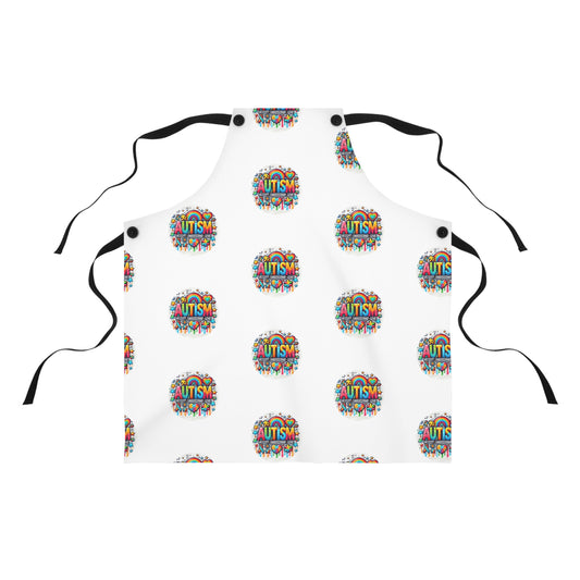 Autism Awareness Apron — Colorful Puzzle Heart Design