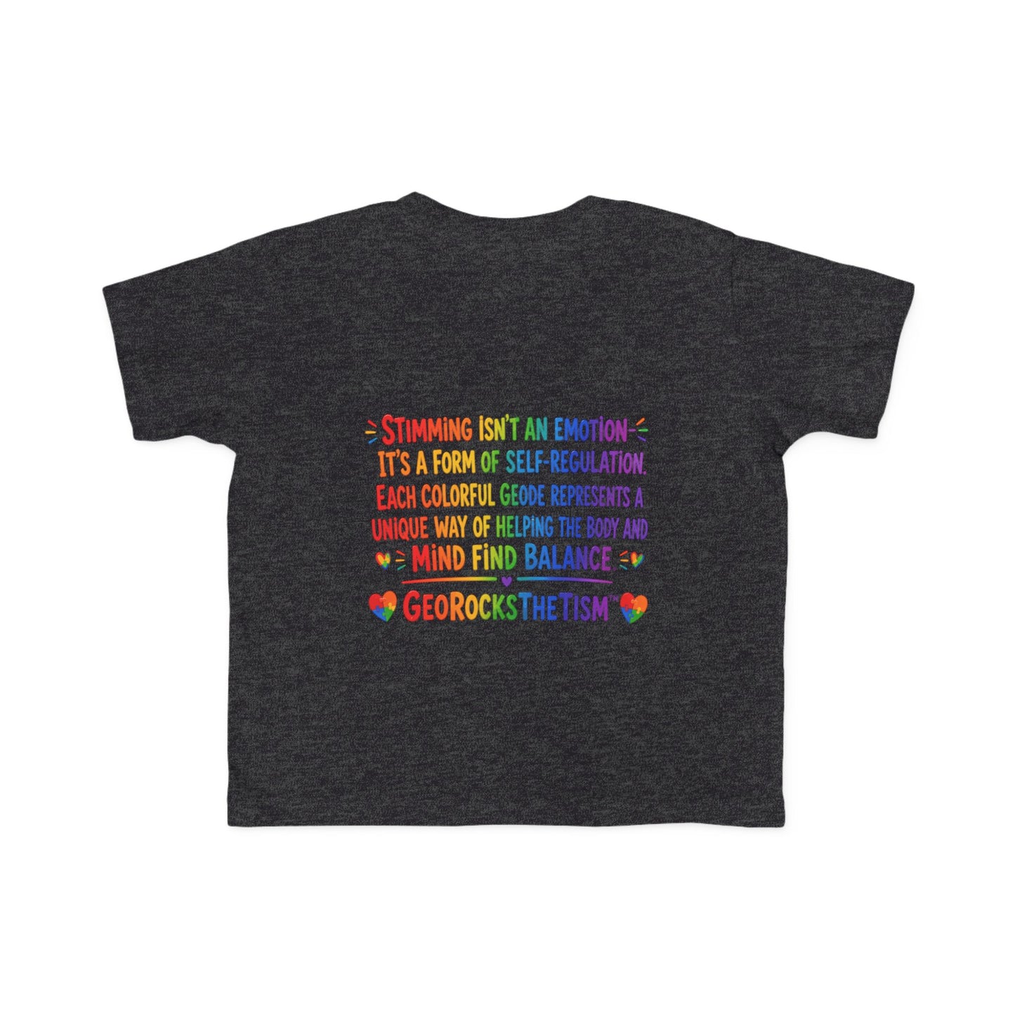 “Covers Eyes Sometimes” Stimming Geode Autism Self Sensory Regulation Toddler Tee