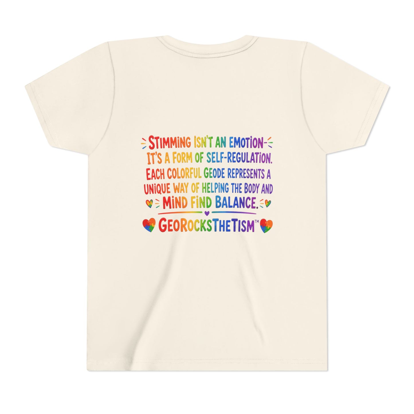 "Lines Up Toys" Stimming Geode -Autism Self Sensory Regulation Youth Tee