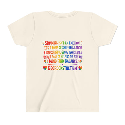 "Lines Up Toys" Stimming Geode -Autism Self Sensory Regulation Youth Tee