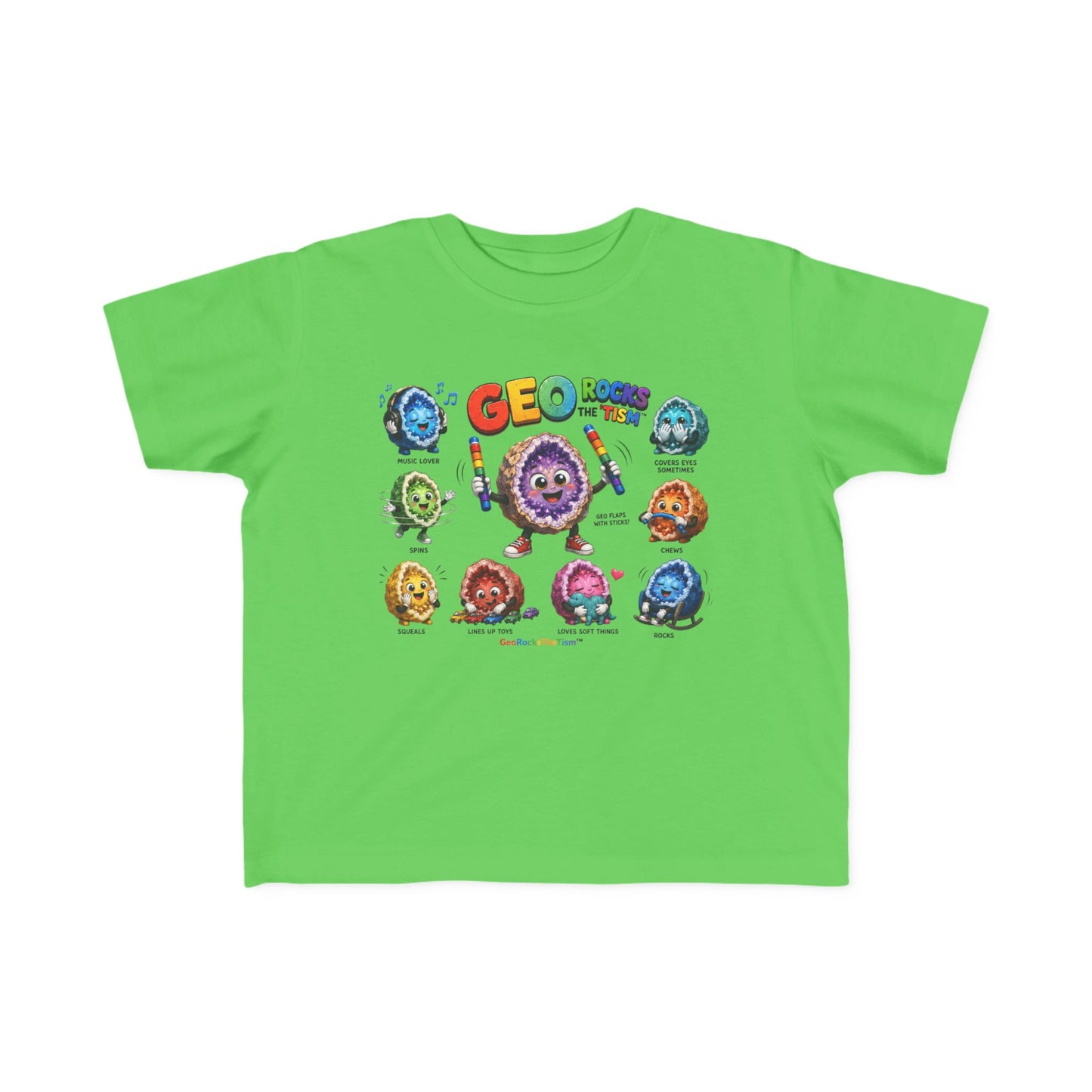 Educational Stimming Geode -Autism Self Sensory Regulation Toddler Tee