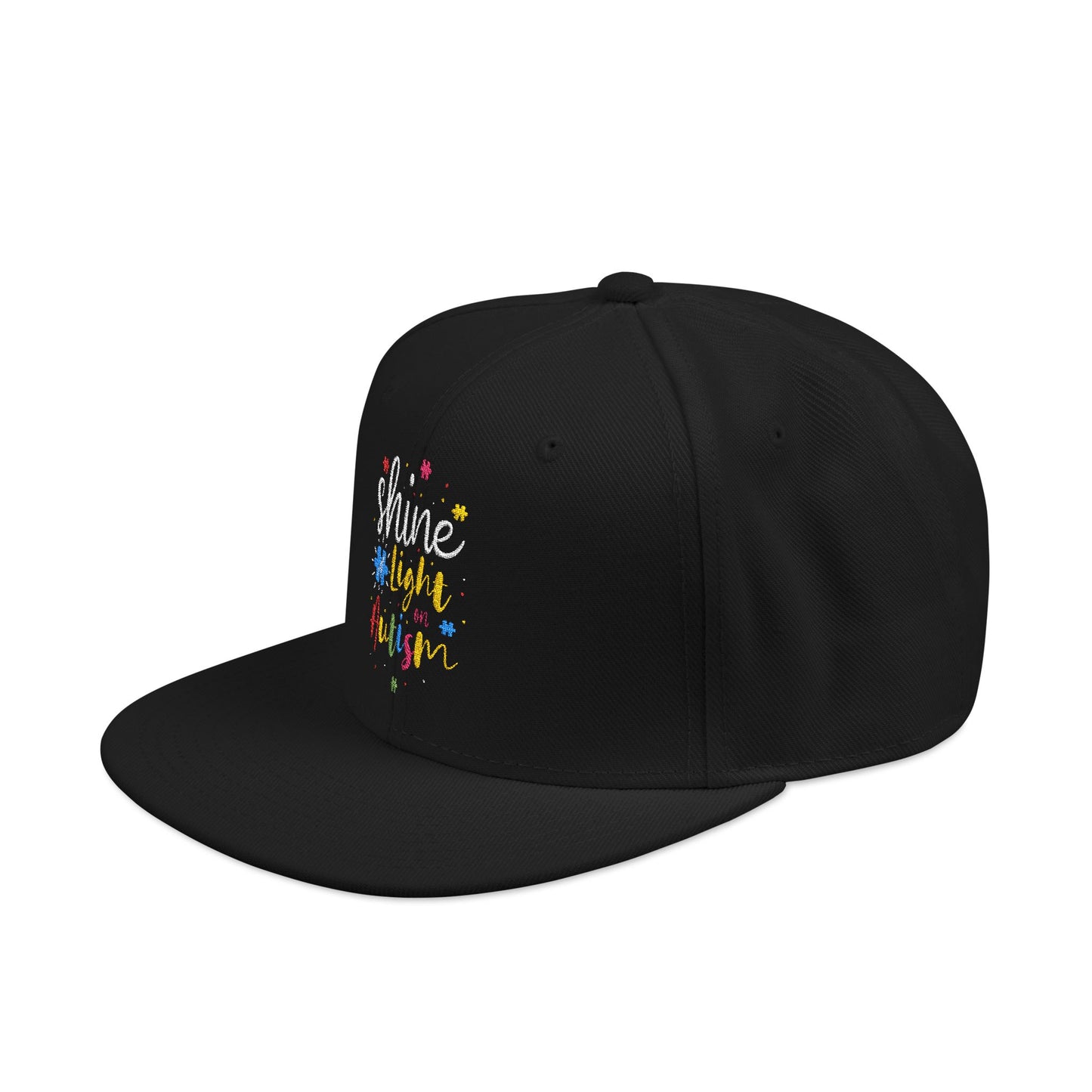 Shine Light Autism Colorful Snapback