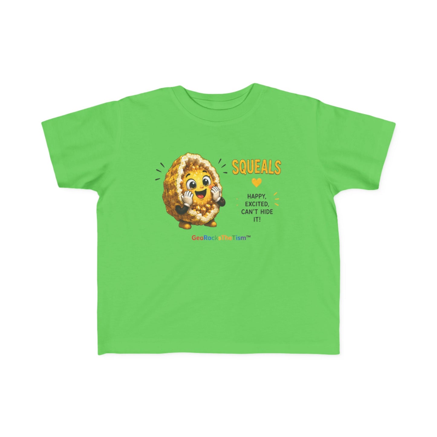 "Squeals" Stimming Geode Autism Self Sensory Regulation Toddler Tee