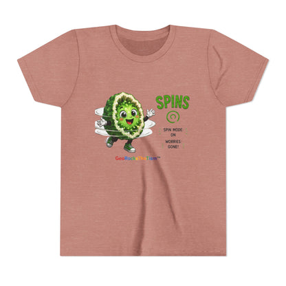 "Spins" Stimming Geode -Autism Self Sensory Regulation Youth Tee