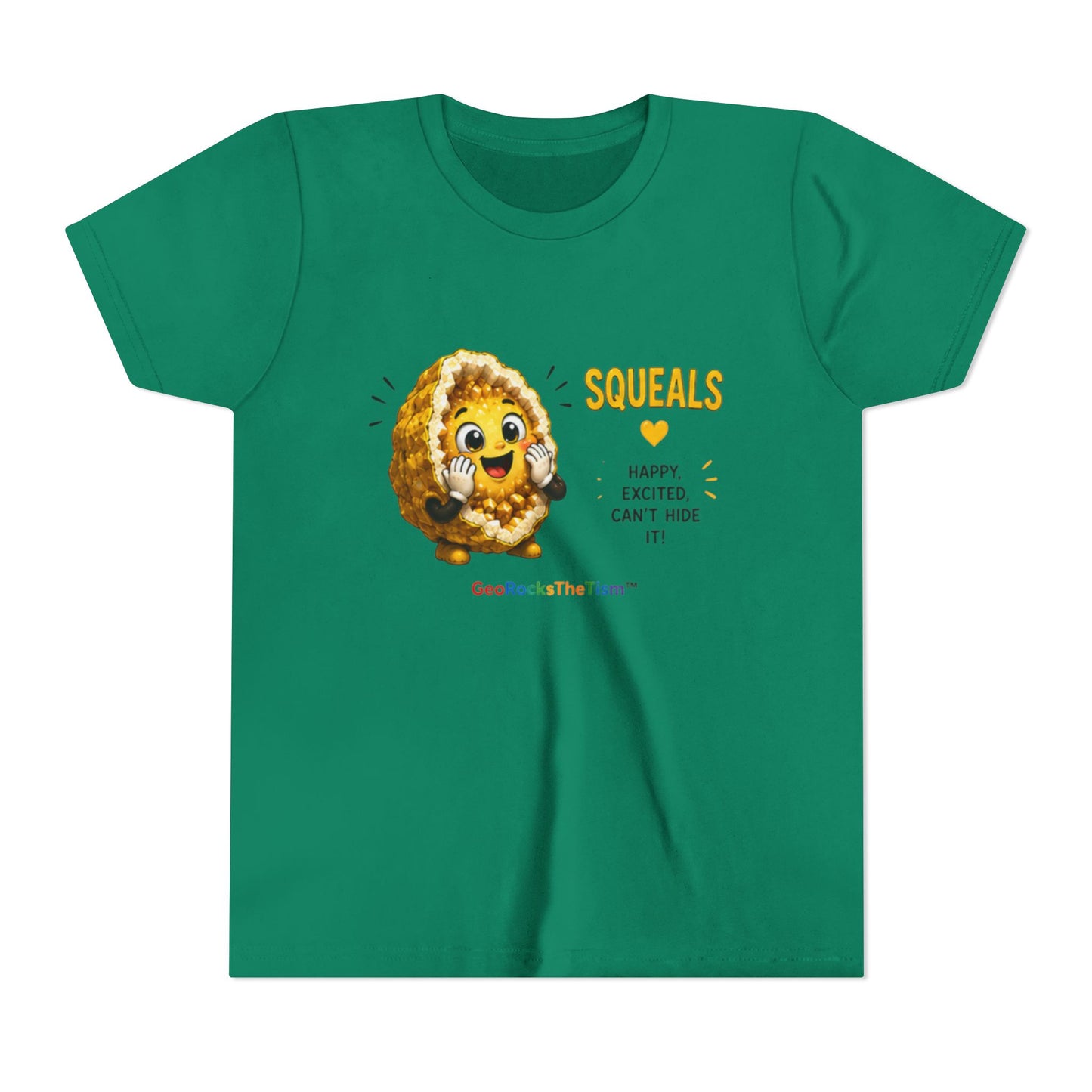 “Squeals” Stimming Geode -Autism Self Sensory Regulation Youth Tee