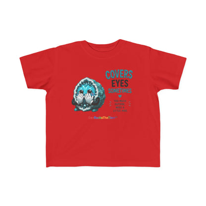 “Covers Eyes Sometimes” Stimming Geode Autism Self Sensory Regulation Toddler Tee