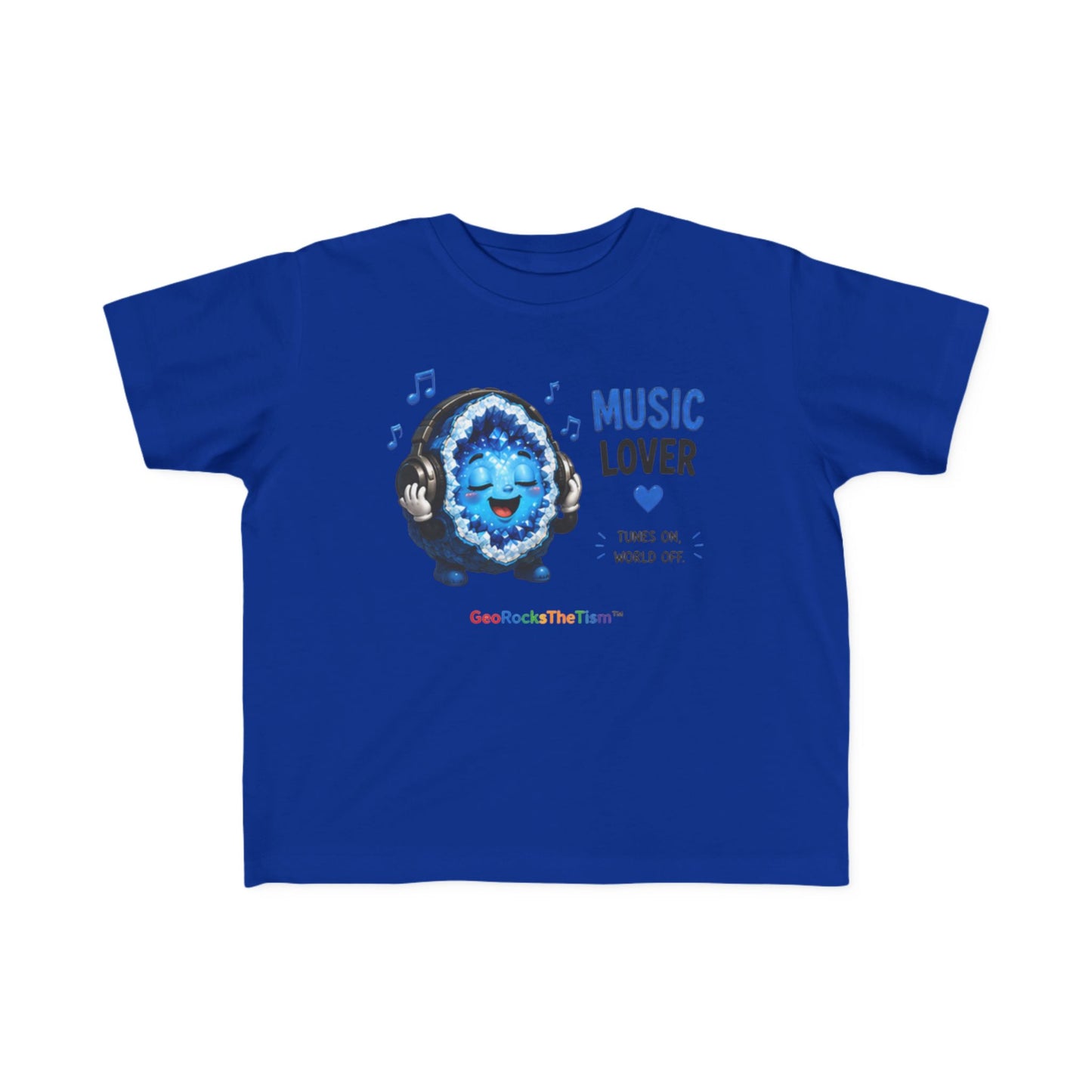 "Music Lover" Stimming Geode Autism Self Sensory Regulation Toddler Tee