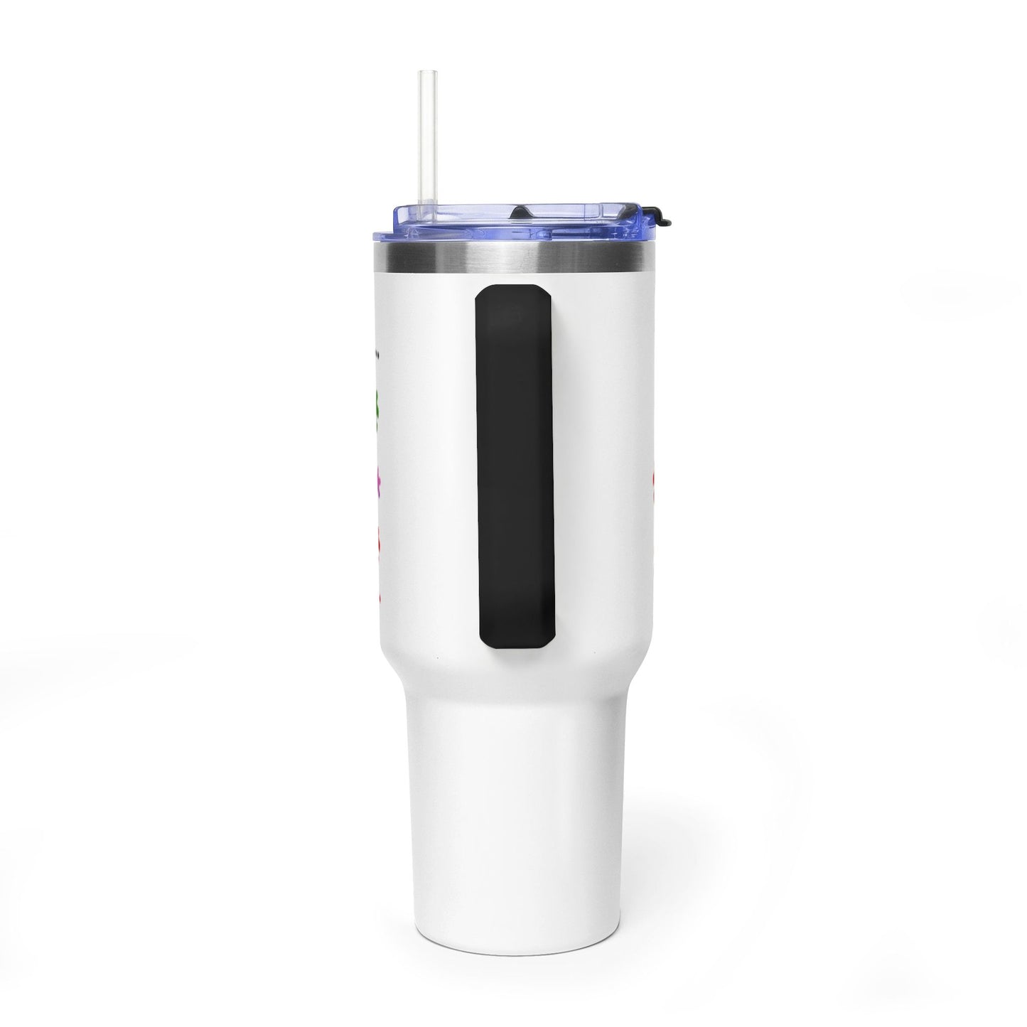 Autism Caregiver 40oz Thermal Tumbler – "Not Just a Caregiver" Insulated Travel Mug - Geo Rocks The 'Tism