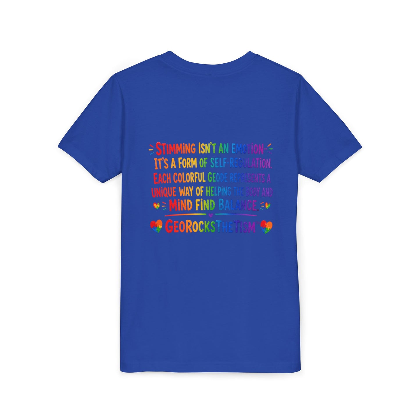 "CHEWS" Stimming Geode -Autism Self Sensory Regulation Youth Tee