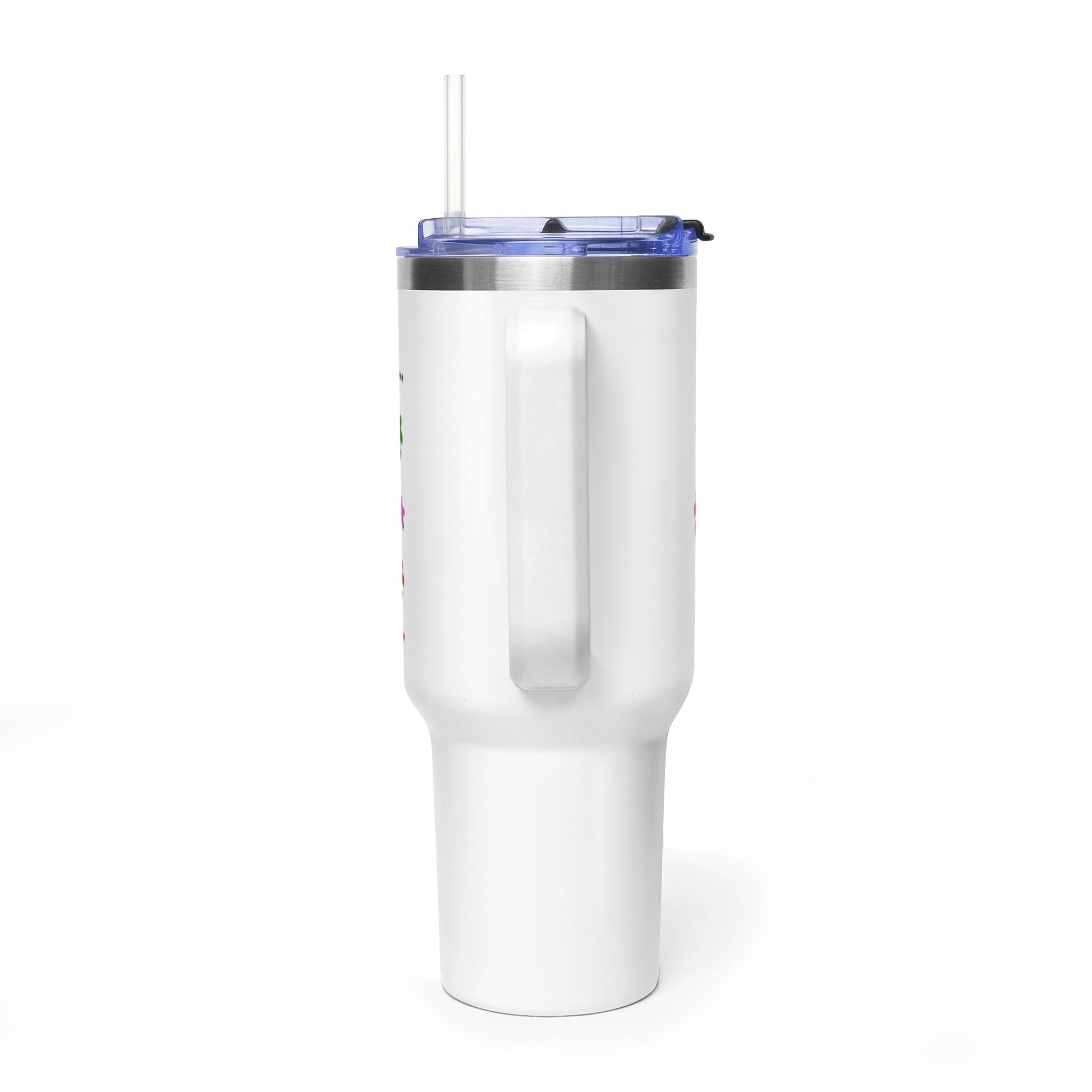 Autism Caregiver 40oz Thermal Tumbler – "Not Just a Caregiver" Insulated Travel Mug - Geo Rocks The 'Tism