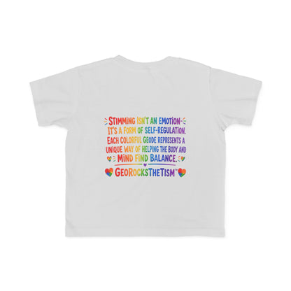 "Lines Up Toys" Stimming Geode Autism Self Sensory Regulation Toddler Tee