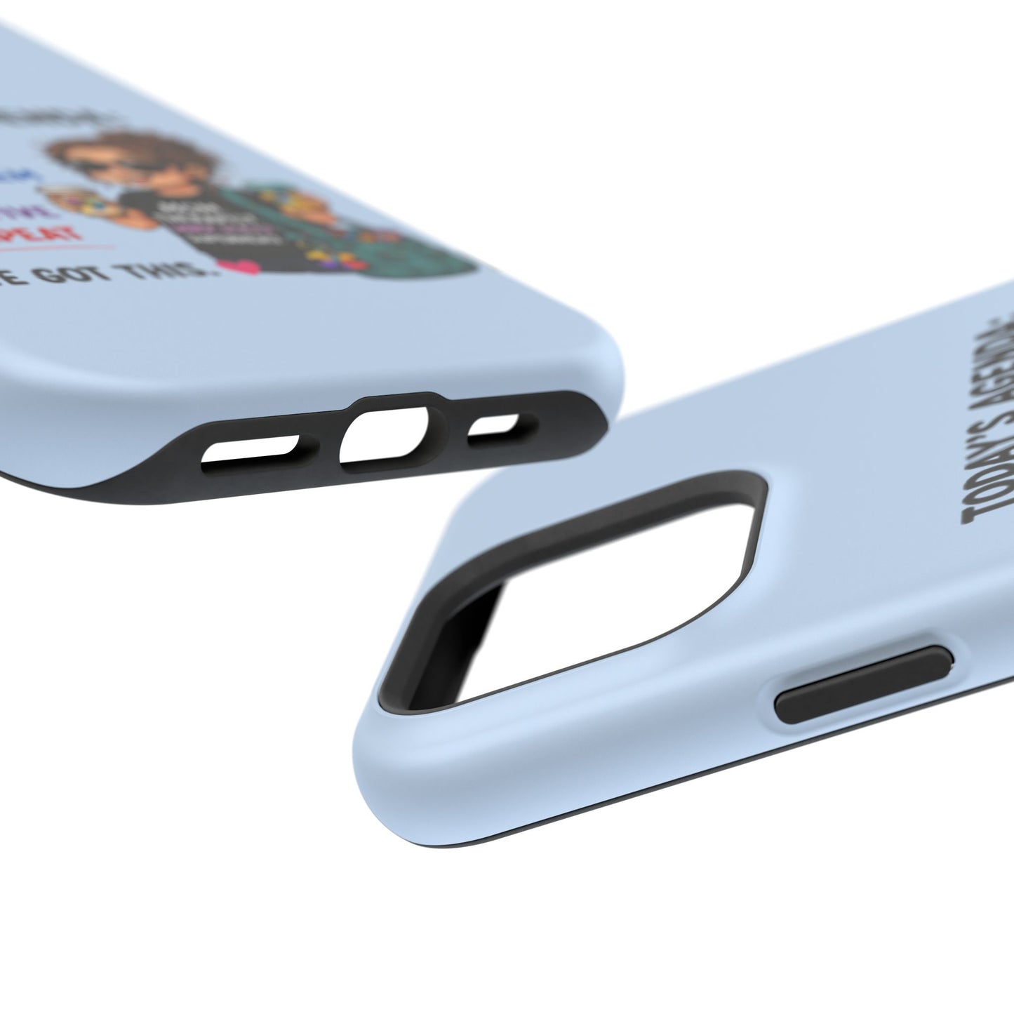 Nurse Mom Magnetic Impact-Resistant Phone Case — "Today's Agenda" Cute ER/Healthcare Gift - Geo Rocks The 'Tism