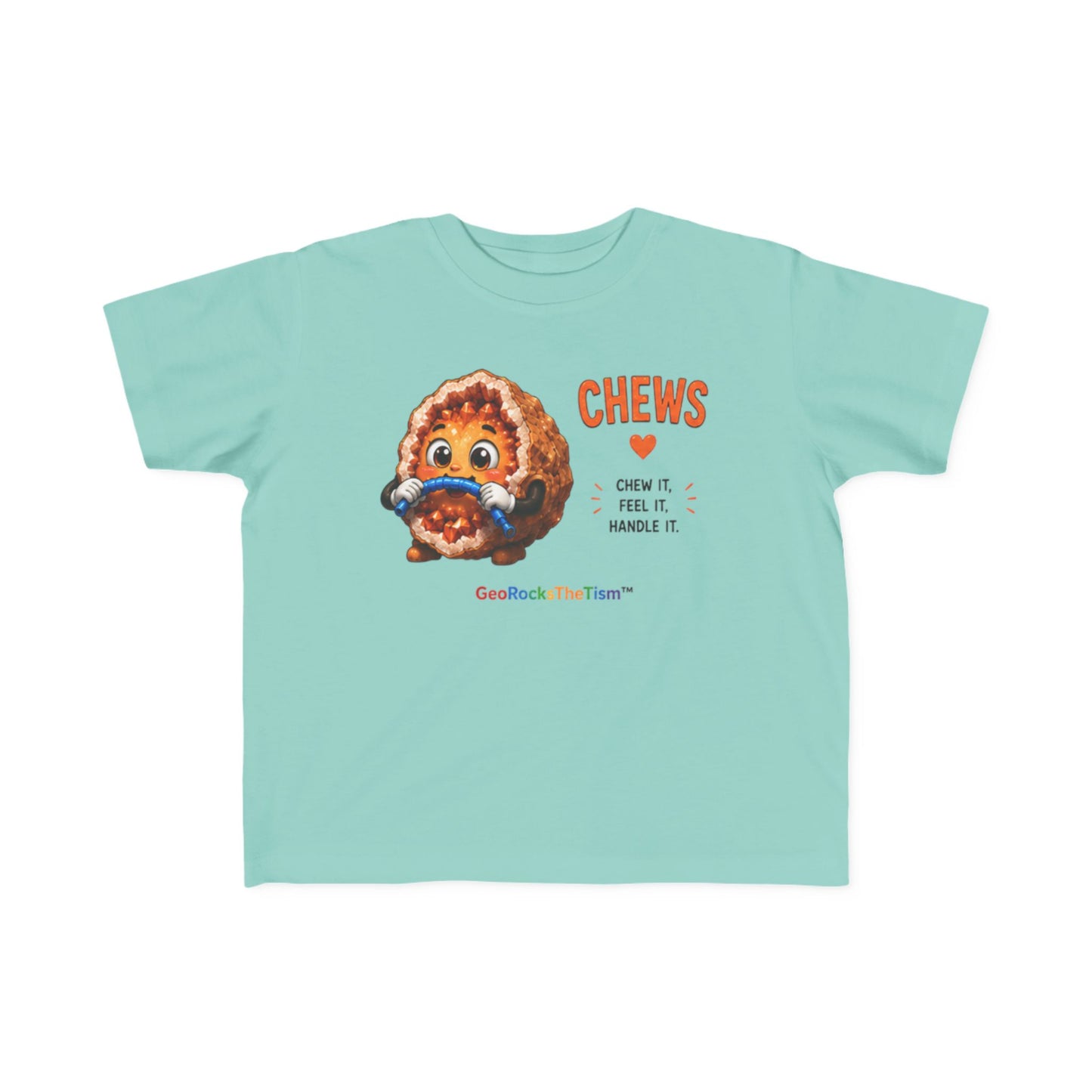 “Chews” Stimming Geode Autism Self Sensory Regulation Toddler Tee