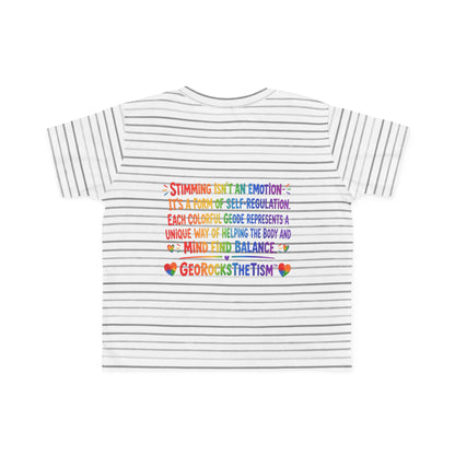 "Lines Up Toys" Stimming Geode Autism Self Sensory Regulation Toddler Tee
