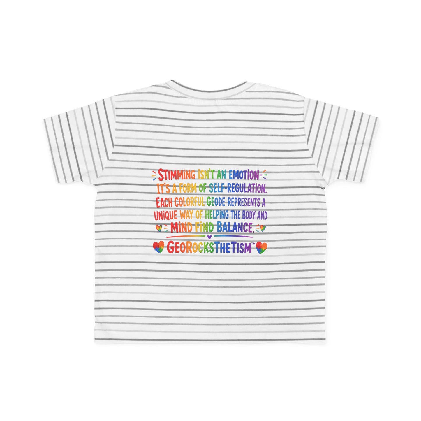 “Loves Soft Things” Stimming Geode Autism Self Sensory Regulation Toddler Tee