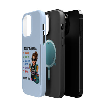 Nurse Mom Magnetic Impact-Resistant Phone Case — "Today's Agenda" Cute ER/Healthcare Gift - Geo Rocks The 'Tism