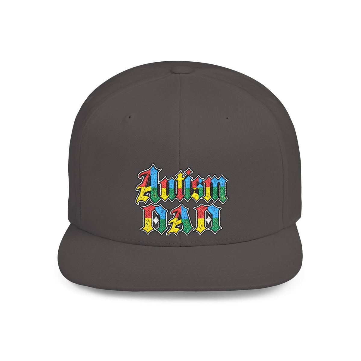 Autism Proud Dad Colorful Embroidered Snapback