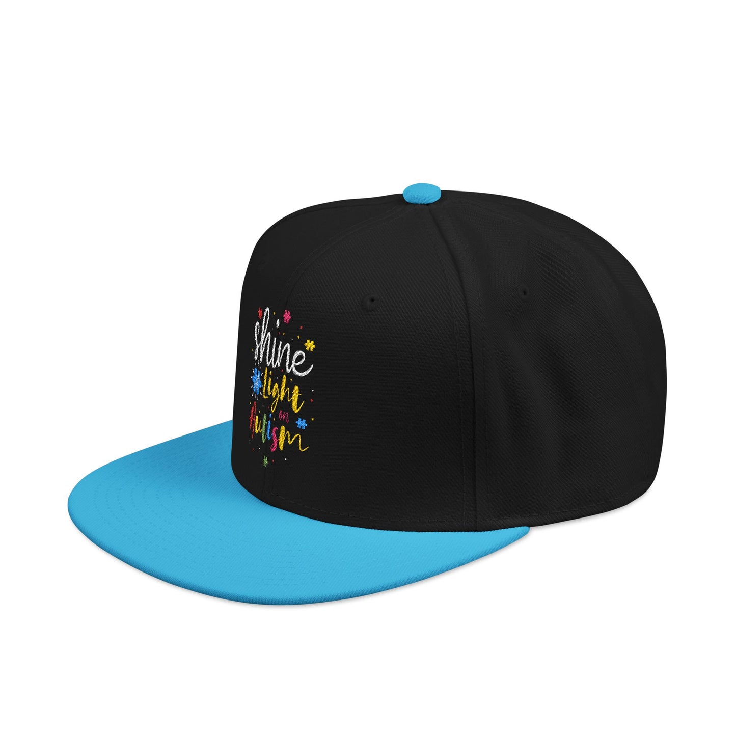 Shine Light Autism Colorful Snapback