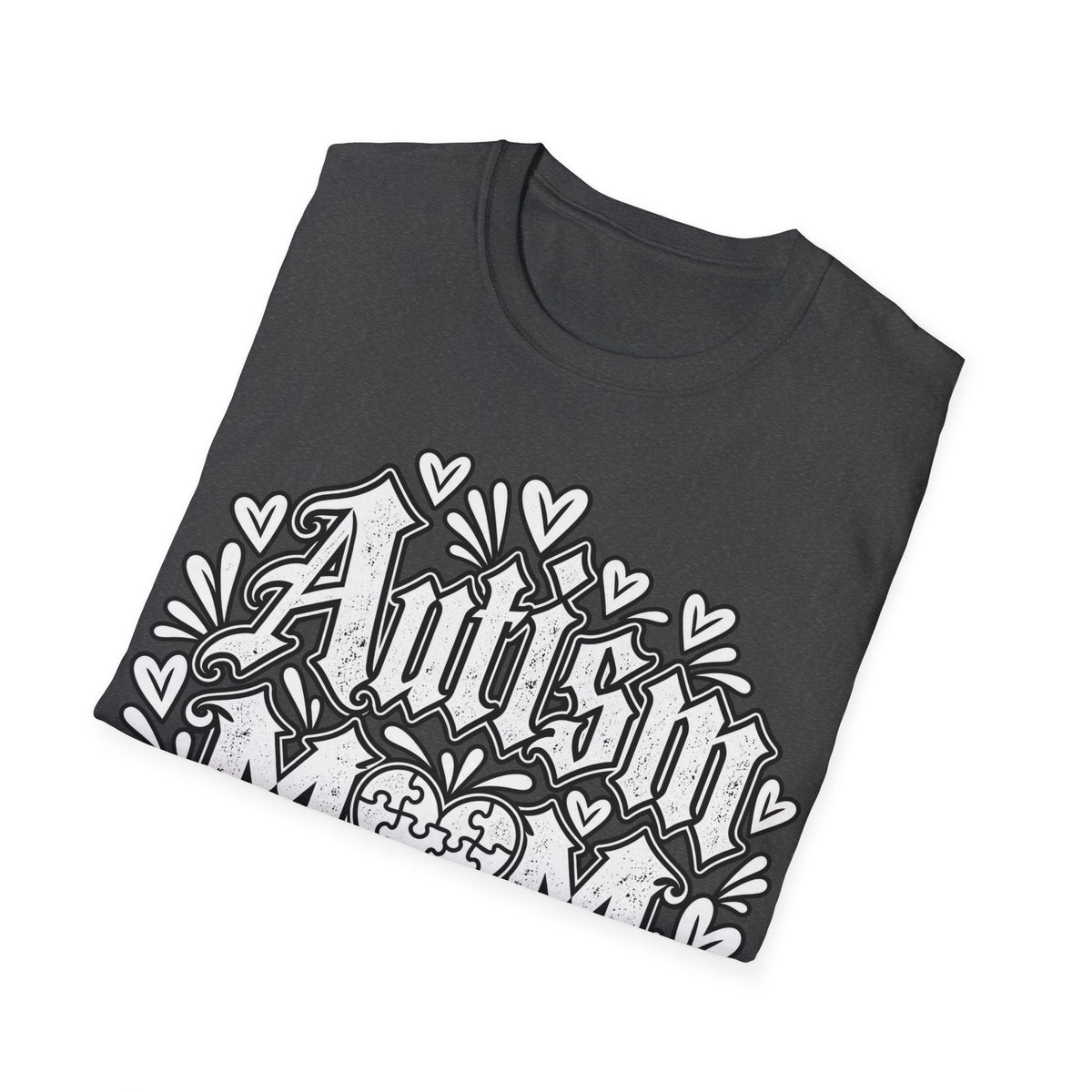 Autism Mom T-Shirt "Powered by Love, Patience & Advocacy"
