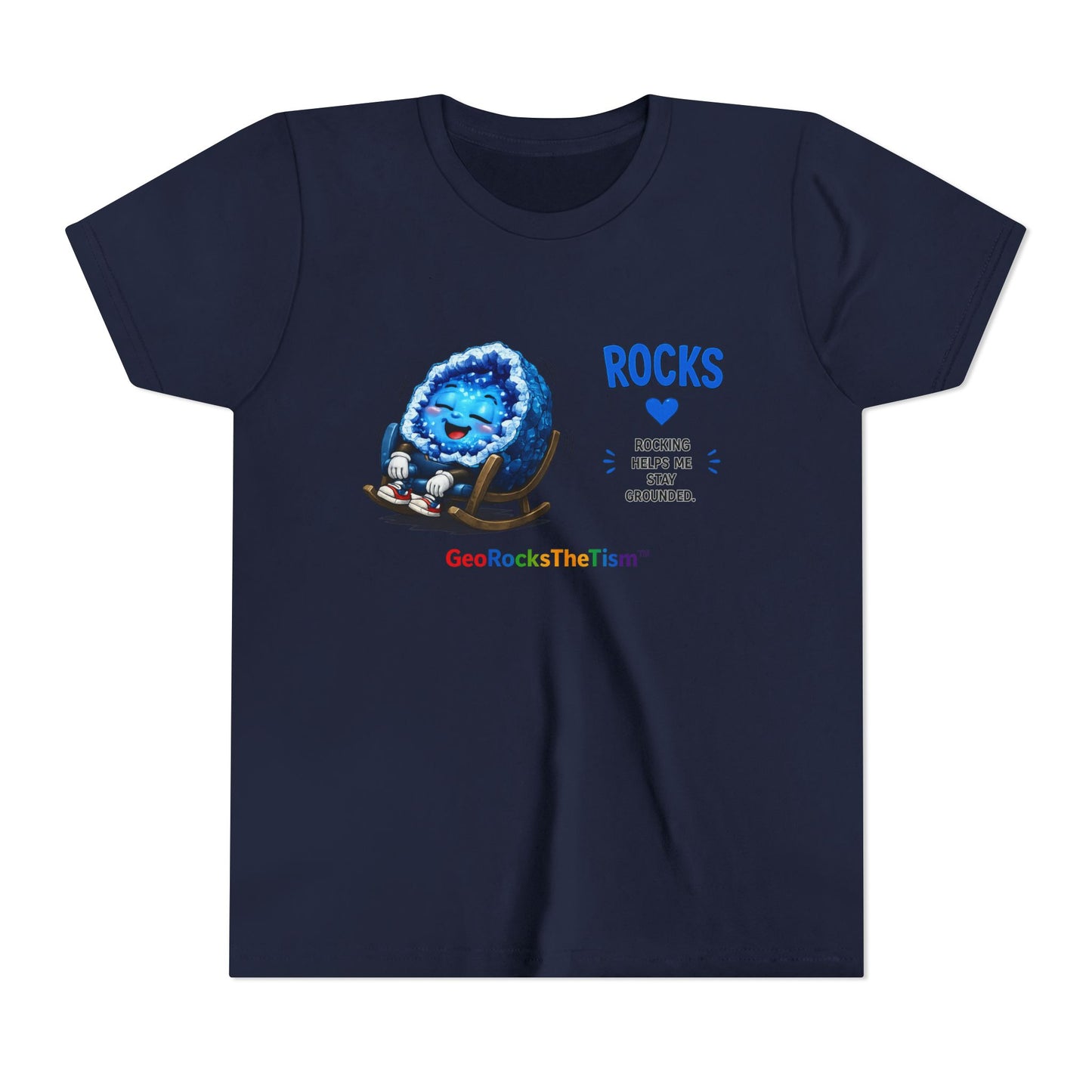 "Rocking" Stimming Geode -Autism Self Sensory Regulation Youth Tee