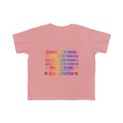 “Covers Eyes Sometimes” Stimming Geode Autism Self Sensory Regulation Toddler Tee