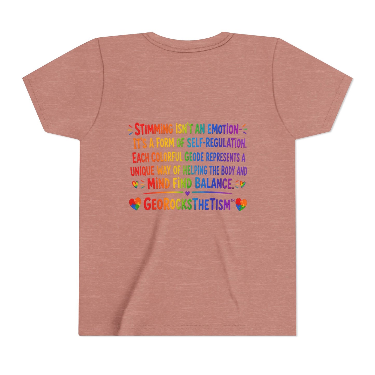 "Lines Up Toys" Stimming Geode -Autism Self Sensory Regulation Youth Tee