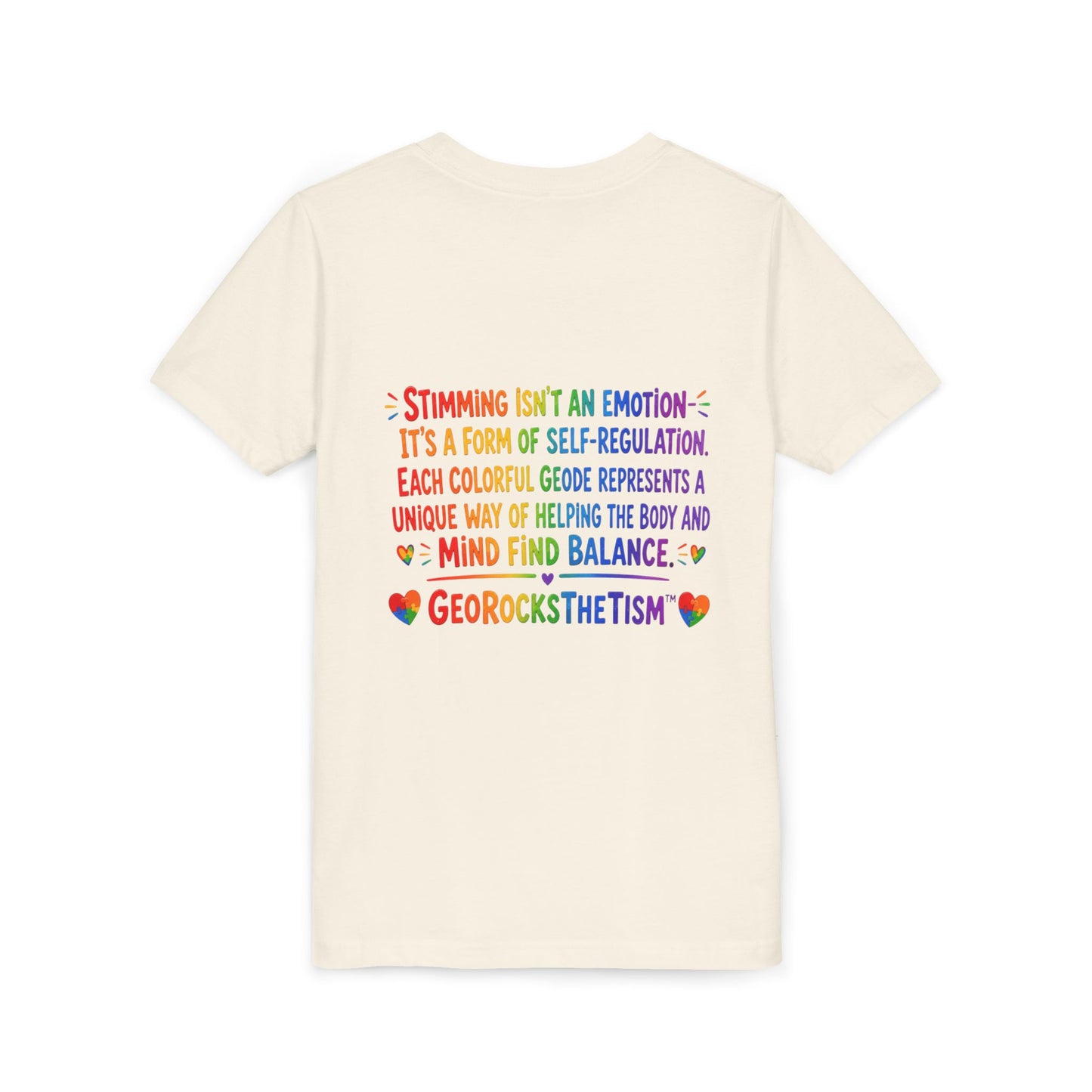 "Lines Up Toys" Stimming Geode -Autism Self Sensory Regulation Youth Tee