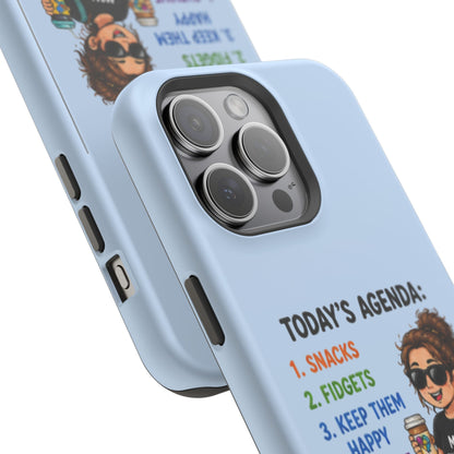 Nurse Mom Magnetic Impact-Resistant Phone Case — "Today's Agenda" Cute ER/Healthcare Gift - Geo Rocks The 'Tism