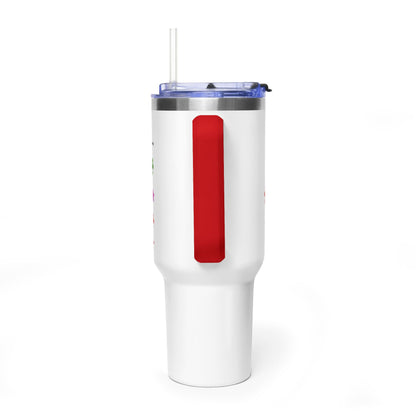 Autism Caregiver 40oz Thermal Tumbler – "Not Just a Caregiver" Insulated Travel Mug - Geo Rocks The 'Tism