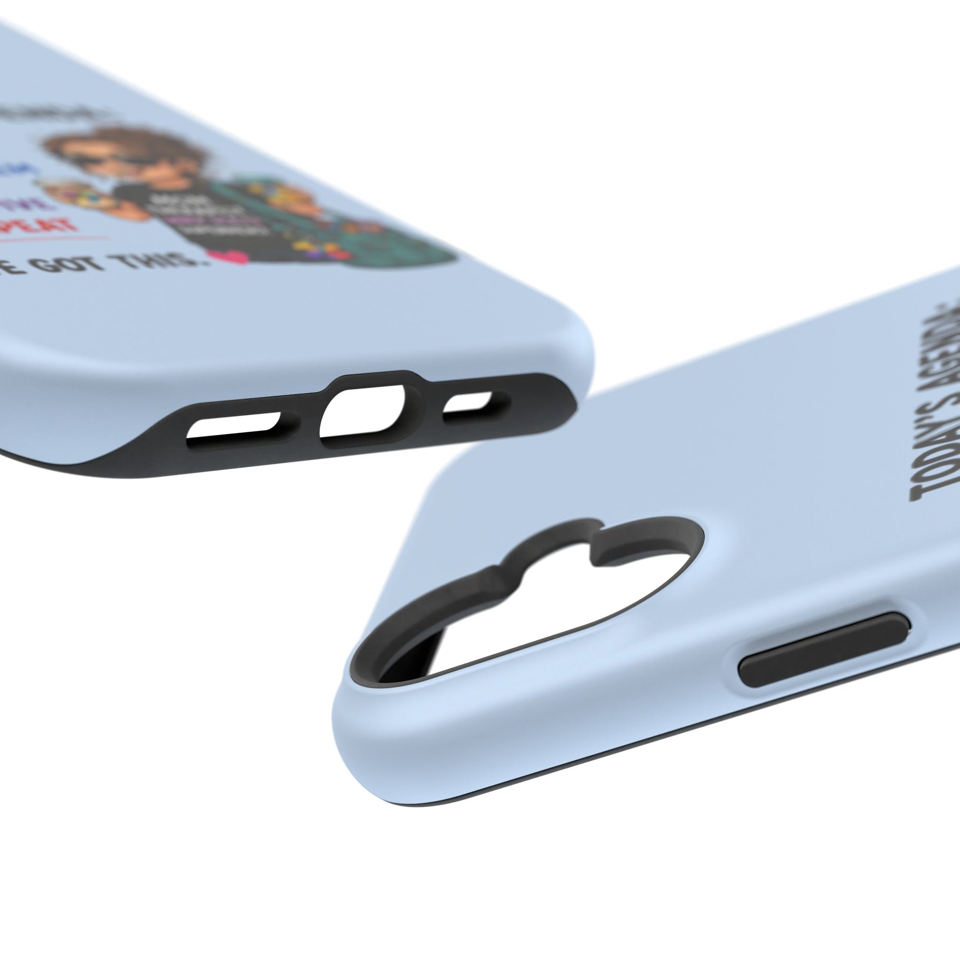 Nurse Mom Magnetic Impact-Resistant Phone Case — "Today's Agenda" Cute ER/Healthcare Gift - Geo Rocks The 'Tism