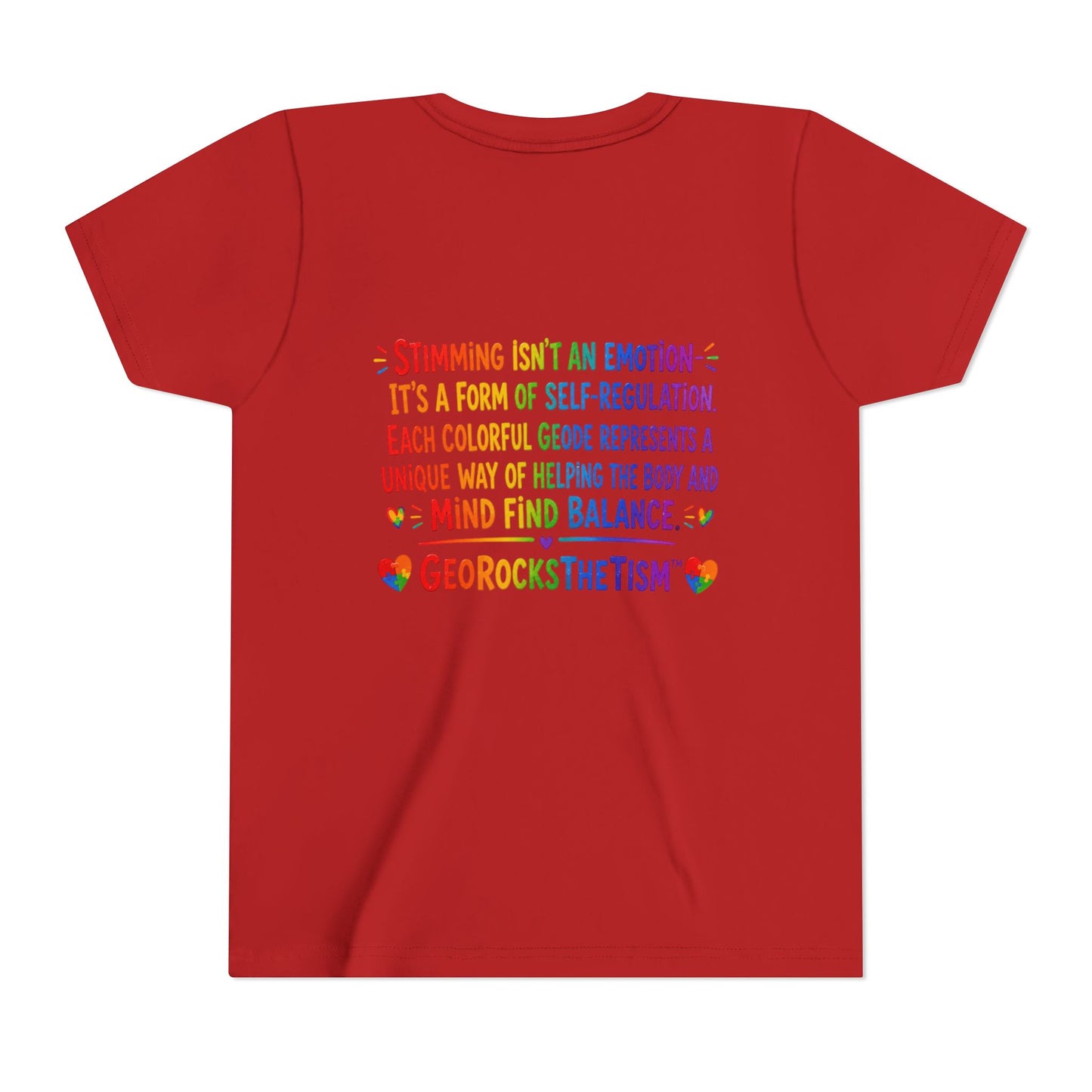 "CHEWS" Stimming Geode -Autism Self Sensory Regulation Youth Tee
