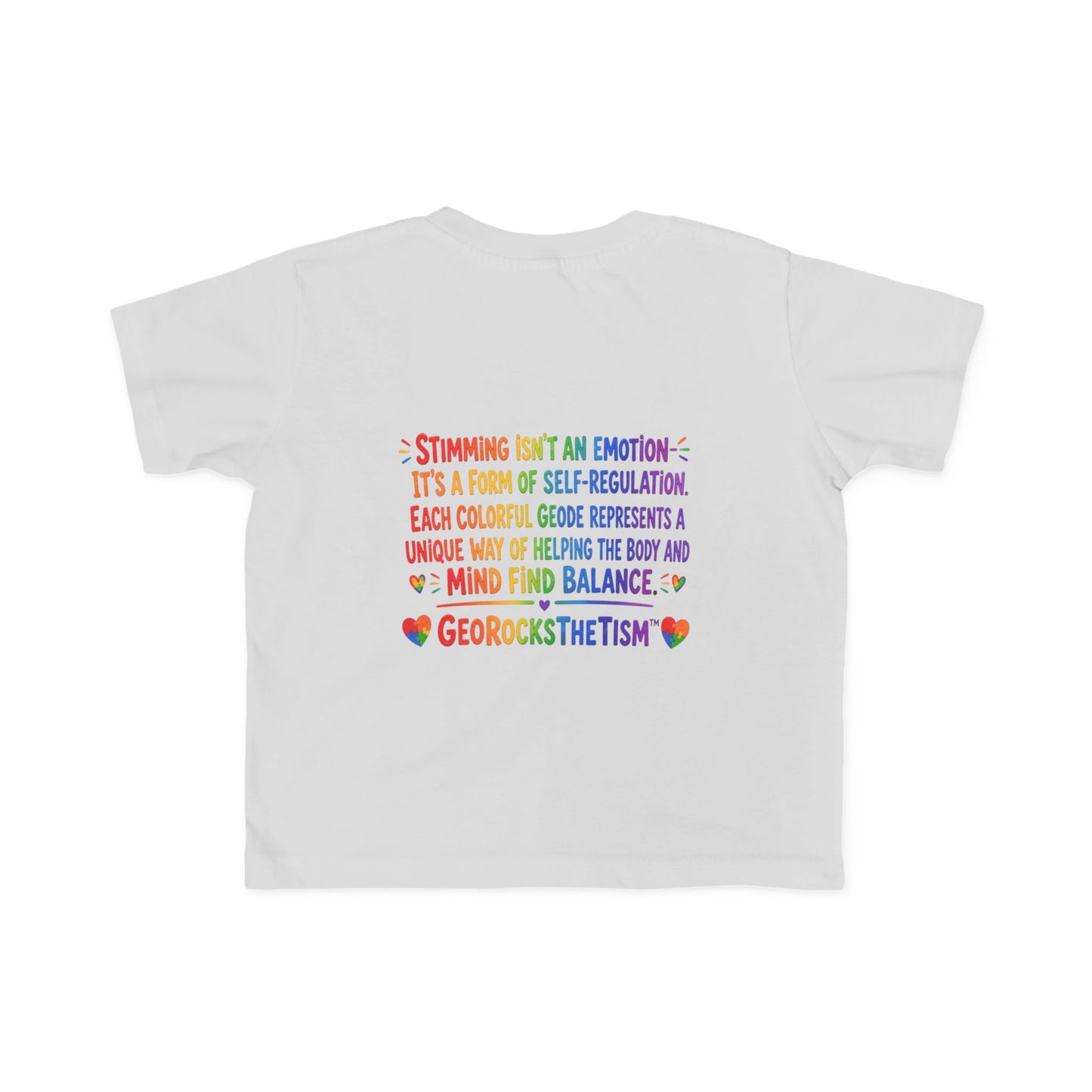 Educational Stimming Geode -Autism Self Sensory Regulation Toddler Tee